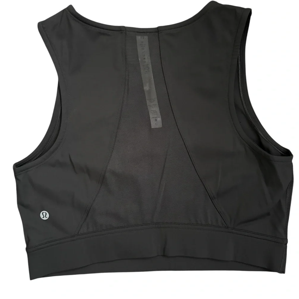 Lululemon Hotty Hot Cropped Tank in Graphite Grey